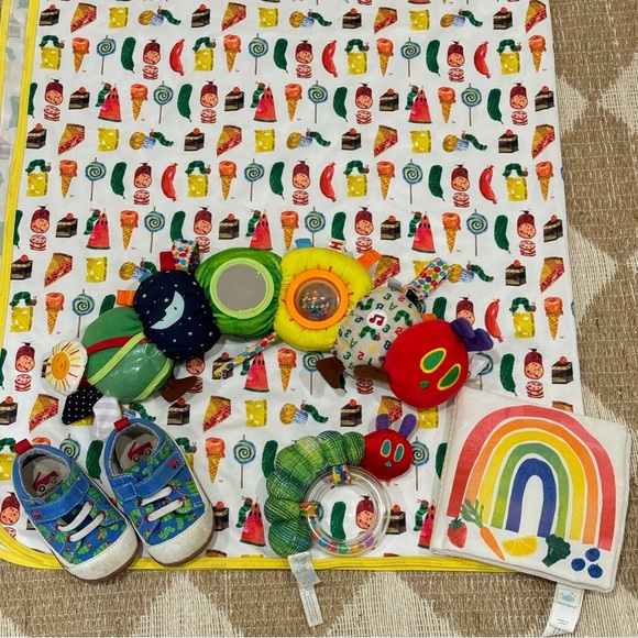 Eric Carle Other - Bundle Very Hungry Caterpillar baby mat stroller toy rattle shoes boy girl decor